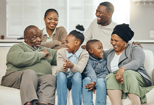 A happy cheery family